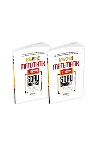 2026 8.Sınıf LGS MATEMATİK 2'li Set Dijital Çözümlü Soru Bankası Topaç Yayınları