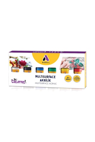Akrilik Multisurface,klasik,60x6,geniş Yüzeylerde Kullanım Kolaylığı,su Bazlı,karıştırılabilir Çok Renkli