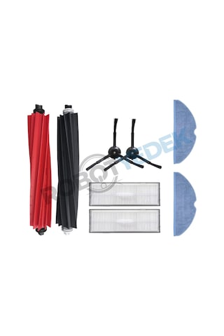 Roborock S8, S8+ Uyumlu Yedek Fırça Hepa Filtre Mop Seti-8 Parça