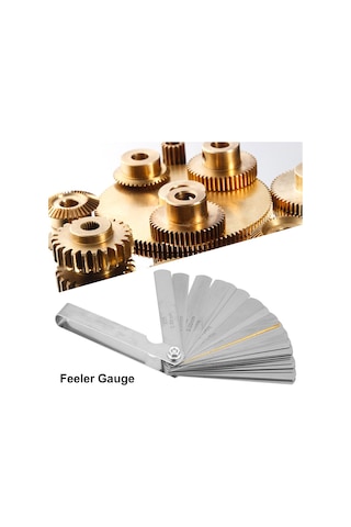 Konesam Stahl Gaps Messer 32 Blatt 0.04-0.88mm, Doppelt Skaliert Metrik/ımperial , Präzise Spaltmessung, Tragbar