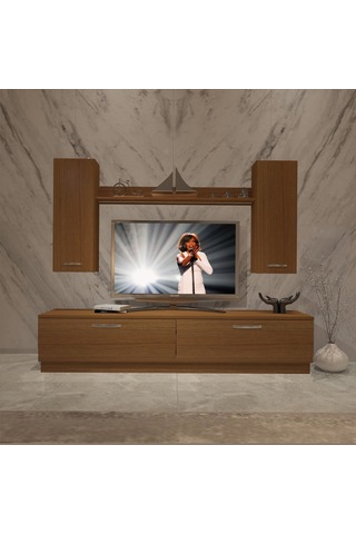 Decoraktiv Eko 5db Slm Std Tv Ünitesi Tv Sehpası Ceviz