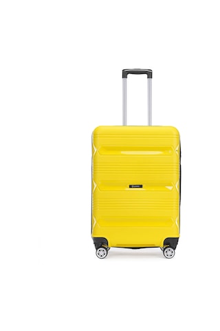 Wexta Wx-pp14 Sarmal Sarı Orta Boy Polipropılen Valiz Sari