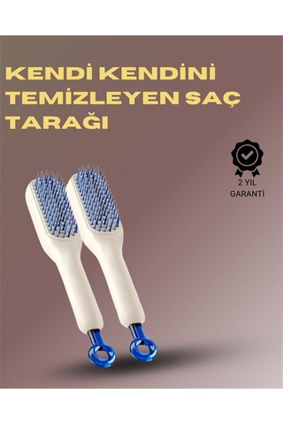 Northcity Kendini Temizleyen Masajlı Saç Tarağı Anti-statik Ergonomik Tasarım İle Saç Kalıntılarından Anında Arının