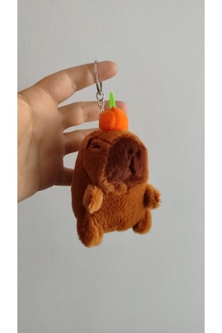 Kapibara Peluş Anahtarlık Çanta Aksesuar Çok Renkli