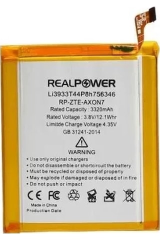 Realpower Zte Uyumlu Axon 7 Batarya 3320mah