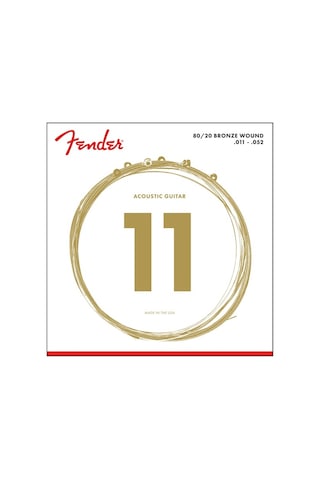 Fender 70Cl 80/20 Bronze Custom Light Takım Tel Akustik Gitar Tel