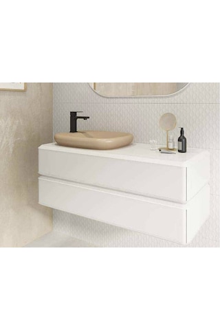 Bocchi - Bergamo 90 Cm Tek Çekmeceli Lavabo Dolabı Beyaz - 7018-0102-1165 Diğer