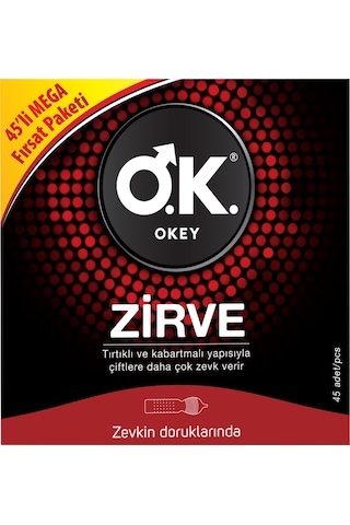 Okey Zirve Prezervatif 45'li