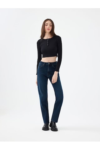 LOFT Fitted Kadın Tshirt U.kol Lf2040790 Q1.v1 Siyah