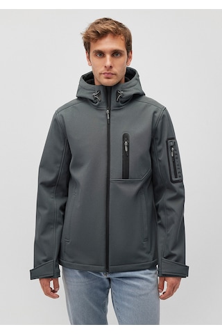 Mavi - Kapüşonlu Yeşil Ceket 0110264-71598 Yeşil