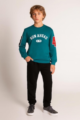 Erkek Çocuk Sweatshirt Eşofman Takımı Alt Üst 2 Parça 4055-y Yeşil