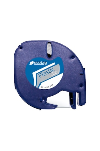 Dymo Letratag Muadil Plastik Şerit 12 MM X 4 M Gri S0721730