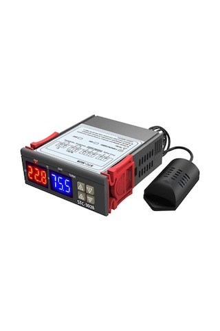 Stc-3028 Dijital Sıcaklık Nem Ölçer 220V 10A Termostat Kuluçka