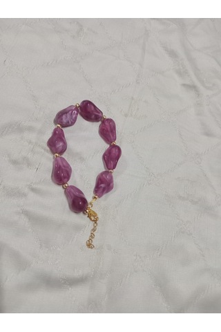 Mor Kaya Modeli Bileklik Mor