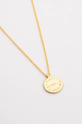 Aslan Burcu 18 Ayar Sarı Altın Kaplama 45 Cm Gümüş Kolye Sarı