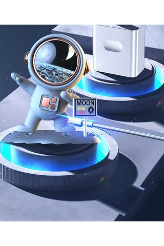 Bluetooth Astronaut Kablosuz Usb Hoparlör Ağır Bas Hıfı Ses Kalitesi