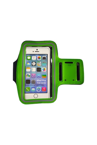 Cep Telefonu Taşıma Kılıfı 14.5cm X 7.5cm Ölçülerinde Kol Bantı Yeşil