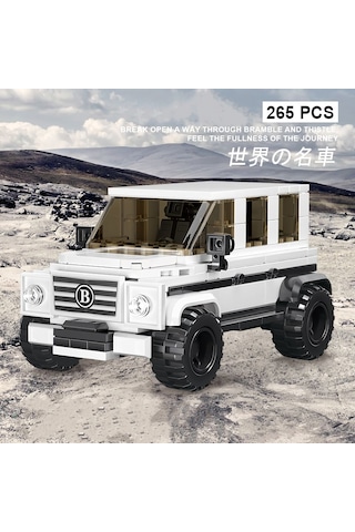 Teknik Mercedes G63 Brabus Arabası Mercedes G Kasa Araba Yapı Blok Oyuncak Araba-265 Parça