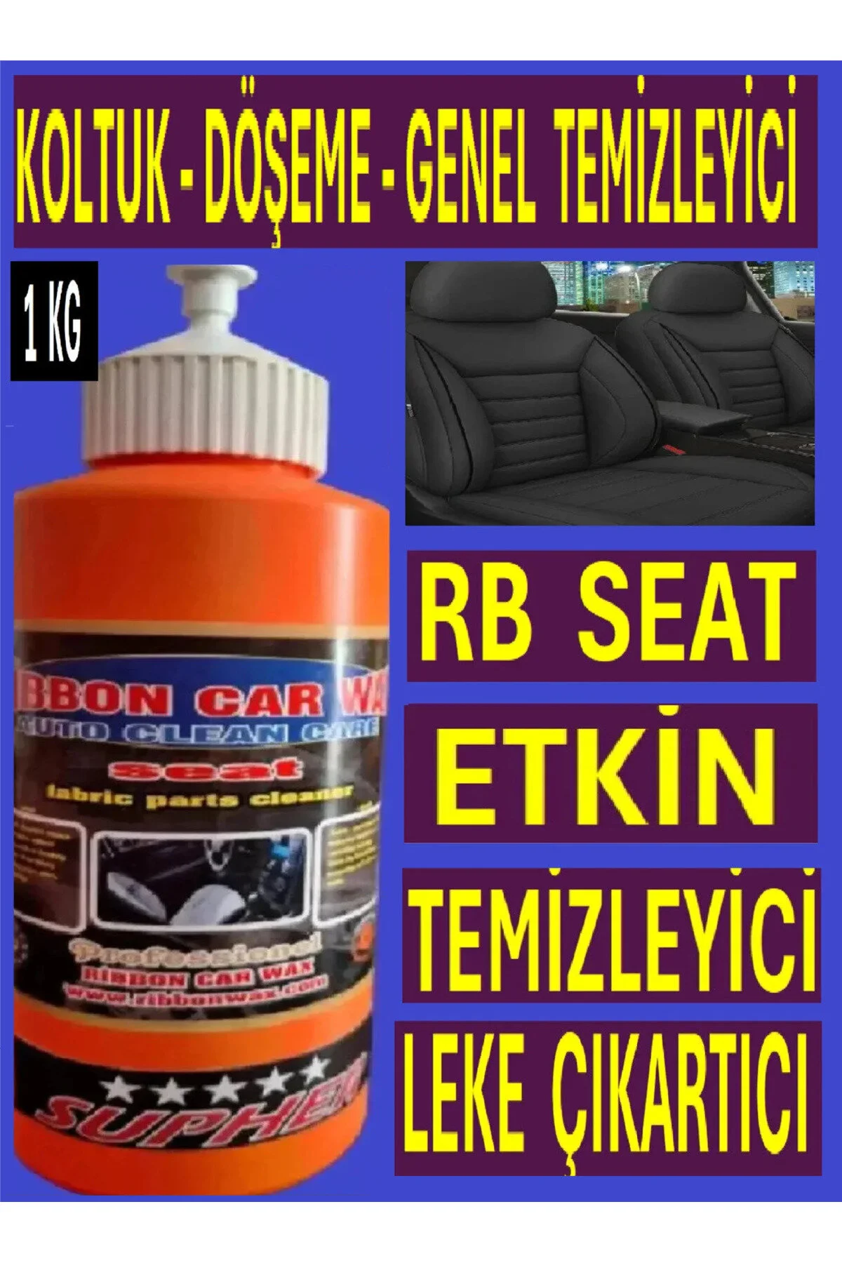 Rb Seat Koltuk-döşeme Kumaş Genel Temizleyici ,- Etkin Leke Çıkartıcı 1 Kg