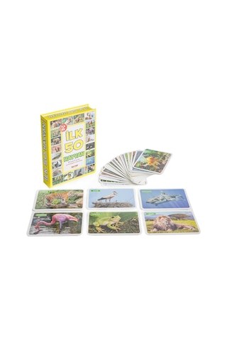 Flash Cards Ilk 50 Hayvan Bebek Eğitim Seti