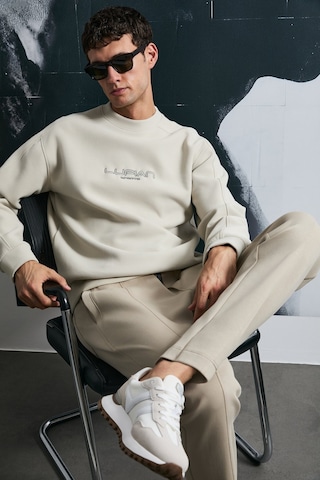 Lufian Dark Erkek Sweatshirt 112030182 Ekru