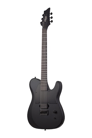 Schecter Pt Black Ops Elektro Gitar Satin Black Open Pore