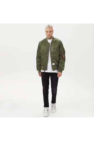 Alpha Industrıes Alpha Industries Ma-1 Mod Flight Erkek Yeşil Ceket