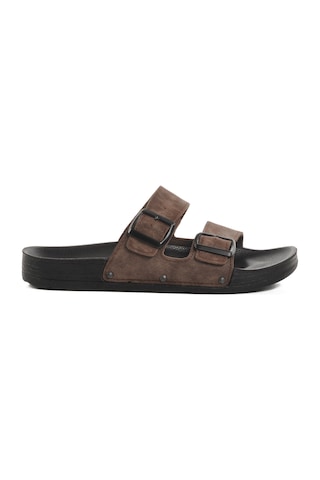 Pierre Cardin Pc-7241 M Kahve Nubuk Erkek Terlik Kahverengi