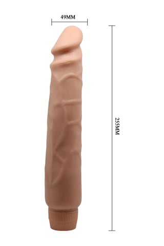 Hızlı Express Baile Barbara 25 Cm Damarlı Realistik 10 Titreşimli Vibratör Penis