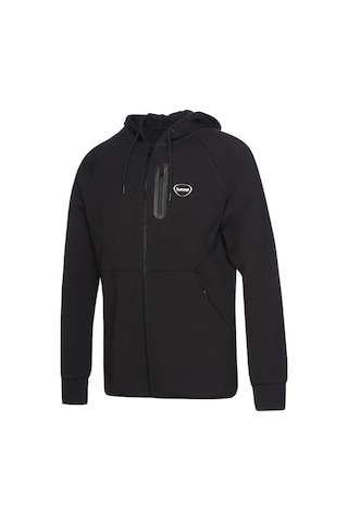 Hummel Nova Zıp Hoodıe Erkek Fermuarlı Ceket Siyah Siyah