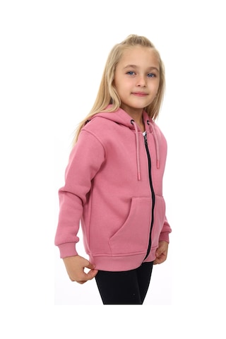 Toontoy Kız Çocuk Nakışlı Hırka Gül Kurusu