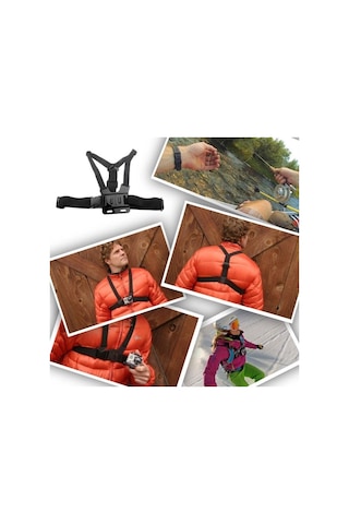 Gopro Hero 10 9 Aksiyon Kamera Göğüs Bandı Chest Body Strap Gp26