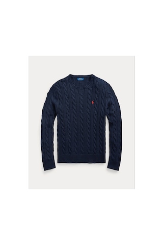 Polo Ralph Lauren Örgülü Triko Kazak Lacivert