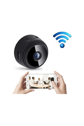Konesam A9 Siyah Ev Wifi Gözlem Kamerası - 1080p Hd, Gece Görüşü, Dış Etkinlikler İçin Çocuk İzleme Kamera