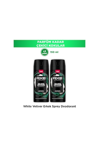 Axe Premium Collection Erkek Deodorant White Vetiver 150 Ml X2