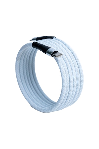 Ks-cl01 Beyaz Manyetik Usb-c-lightning Kablosu 1 M, Süper Hızlı Şarj