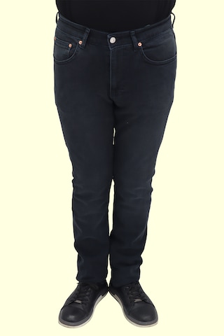 Denim Cartel Dmctekstil Erkek 1002 Yüksek Bel Normal Kesim Boru Paça Jean Pantolon Koyu Lacivert