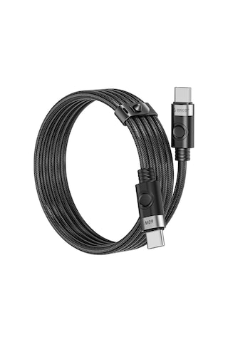 Orico CDX-60CC-WH-BP 60W PD Type-C To Type-C Hızlı Şarj Ve Data Kablosu 1 M Beyaz