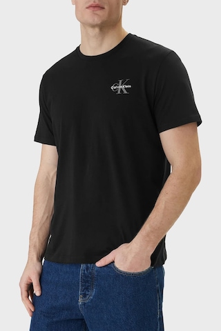 Calvin Klein Erkek T Shirt Lv04rf279g 3ge Siyah-beyaz Siyah - Beyaz