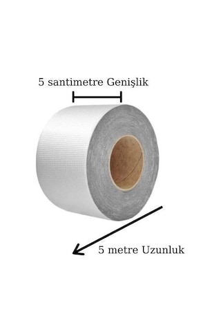 Büro Ev Ofis Tadilatı İçin 5cm Çatı Boru Duvar Çatlak Onarıcı Sızdırmaz Yapışkan Folyo Bant Diğer