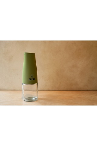 Royal Gross 500 Ml Yeşil Cam Yağdanlık Sızdırmaz Kapaklı Şık Yağ Ve Sirke Şişesi yeşil