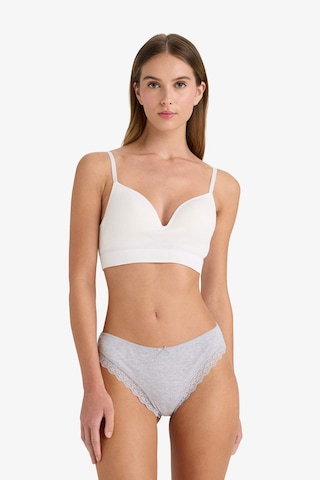 Defacto Dantel Detaylı Ribana 3'lü Brazilian Külot-fall İn Love D8672AX25AUGR93 Gri