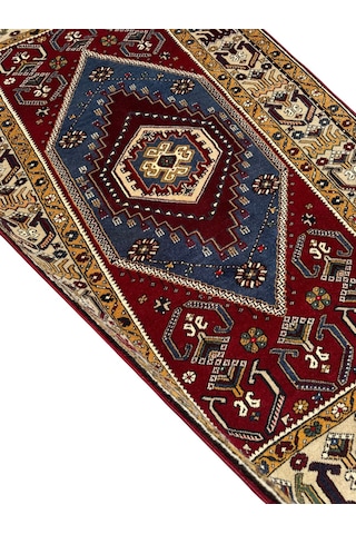 El Dokuma Sıfır Yahyalı Halısı 113x188 Kök Boya %100 Yün Halı