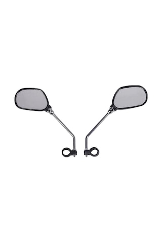 Bisiklet Ayna Reflektörlü Kelepçeli Siyah-Gri