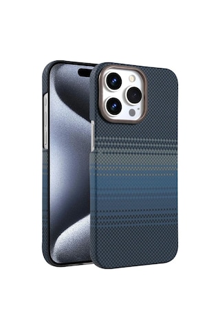 Adige Apple Uyumlu iPhone 16 Pro Max Kılıf Karbon Dizayn Magsafe Kablosuz Şarj Özellikli