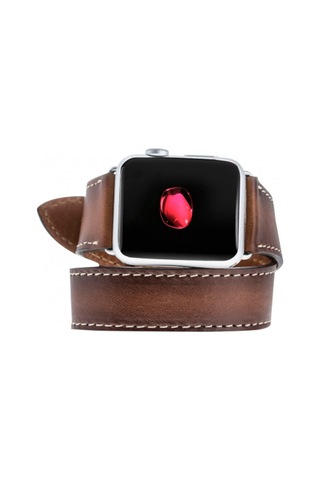 Bouletta Apple Uyumlu Watch Deri Kordon 42-44-45 MM Çift Tur Taba