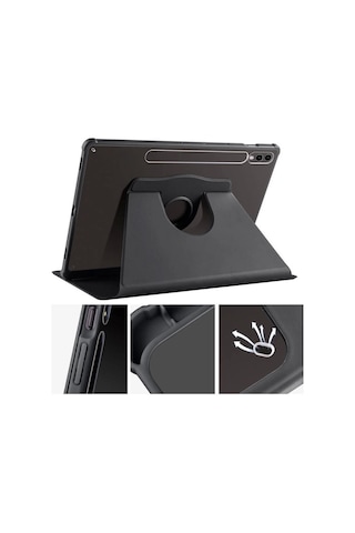 Galaxy Uyumlu Tab S10 Plus Kılıf Redclick Termik Kalem Bölmeli Dönebilen Standlı Kılıf Kılıf