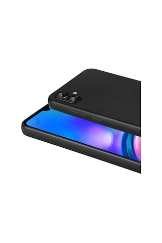 Samsung Galaxy A07 İle Uyumlu Kılıf Soft Yumuşak Telefon Kılıfı Ve Temperli Cam Ekran Koruyucu Siyah