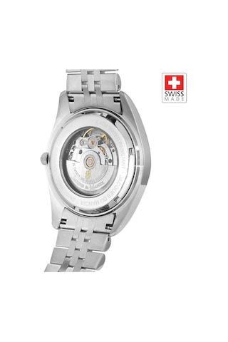 Inspıratıon Jwg04201 Sellita Sw200-1, 26 Jewels Otomatik Mekanizmalı, Swiss Made Erkek Kol Saati Gümüş