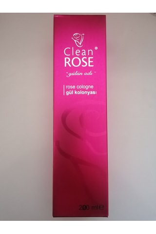Cleanrose Gül Kolonyası Cam Şişe Kutulu 200ml